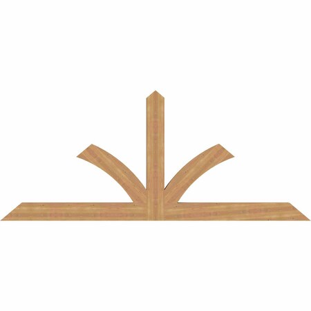 Ekena Millwork Richland Timber Gable Bracket, Western Red Cedar, 96"W x 40"H x 3 1/2"D x 5 1/2"F, 10/12 Pitch GBW096X40X0406RIC00SWR
